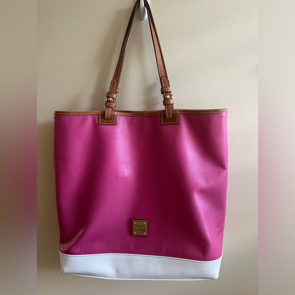Dooney & Bourke Pink and White Tote Bag